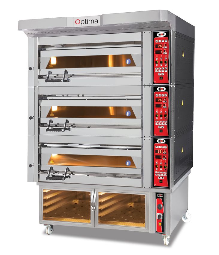 Bäckerei- & Konditoreiofen - 3 Backkammern inkl. Aufsatzhaube